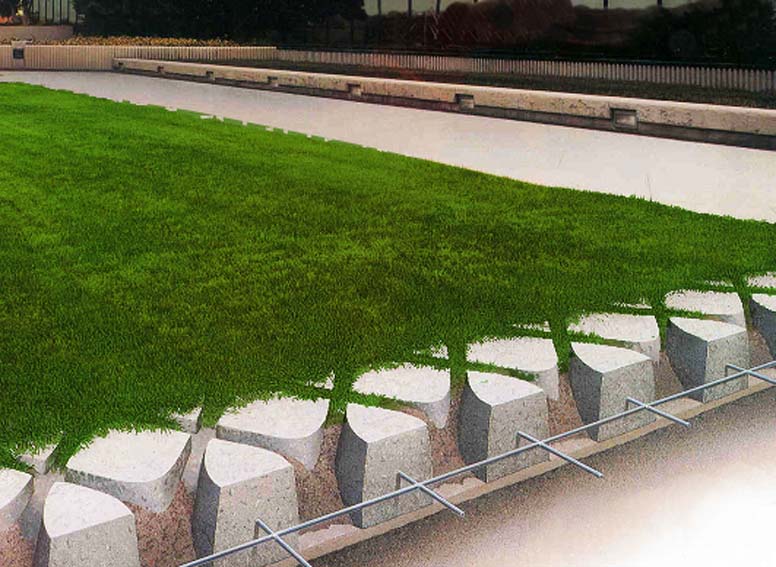 植草地坪剖析圖